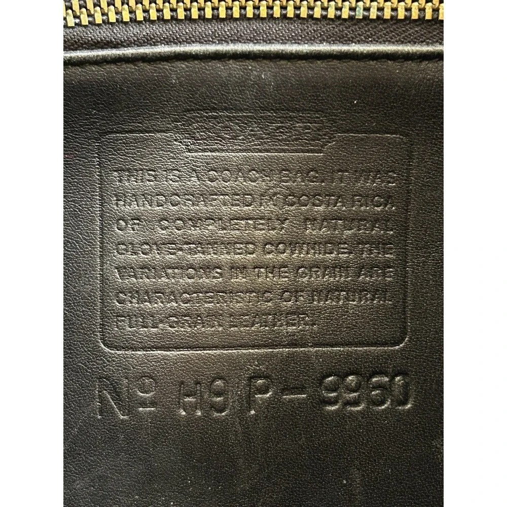 Vintage COACH 9960 Black Leather Backpack Bag Turnlock Brass Hardware Y2K 90s